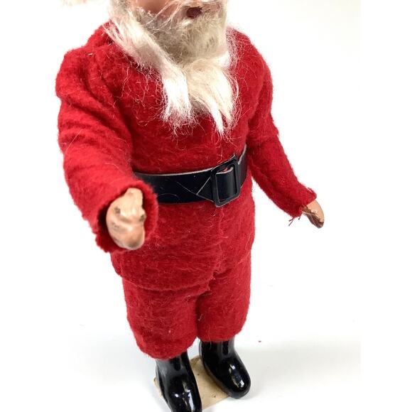 Vintage 1960s Composite Composition Poseable Jointed Articulating Arms Santa 8” - Picture 7 of 9